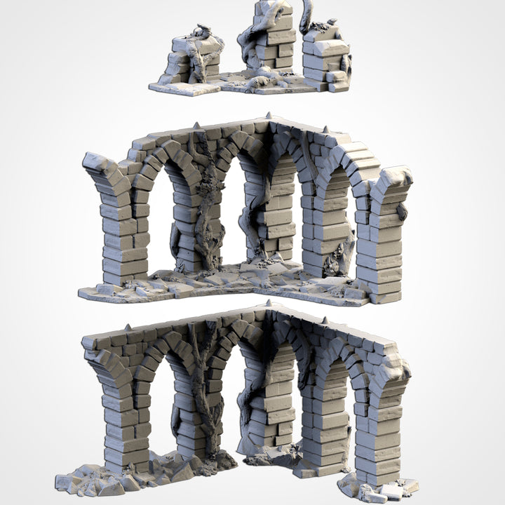 Abandoned City Ruins - Complete Terrain Set