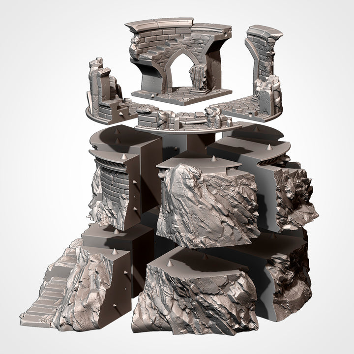 Ruins on the Mountain - Fantasy Terrain Set