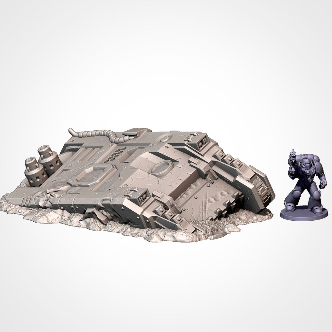 Crashed Tanks - Complete Sci-Fi Terrain Set