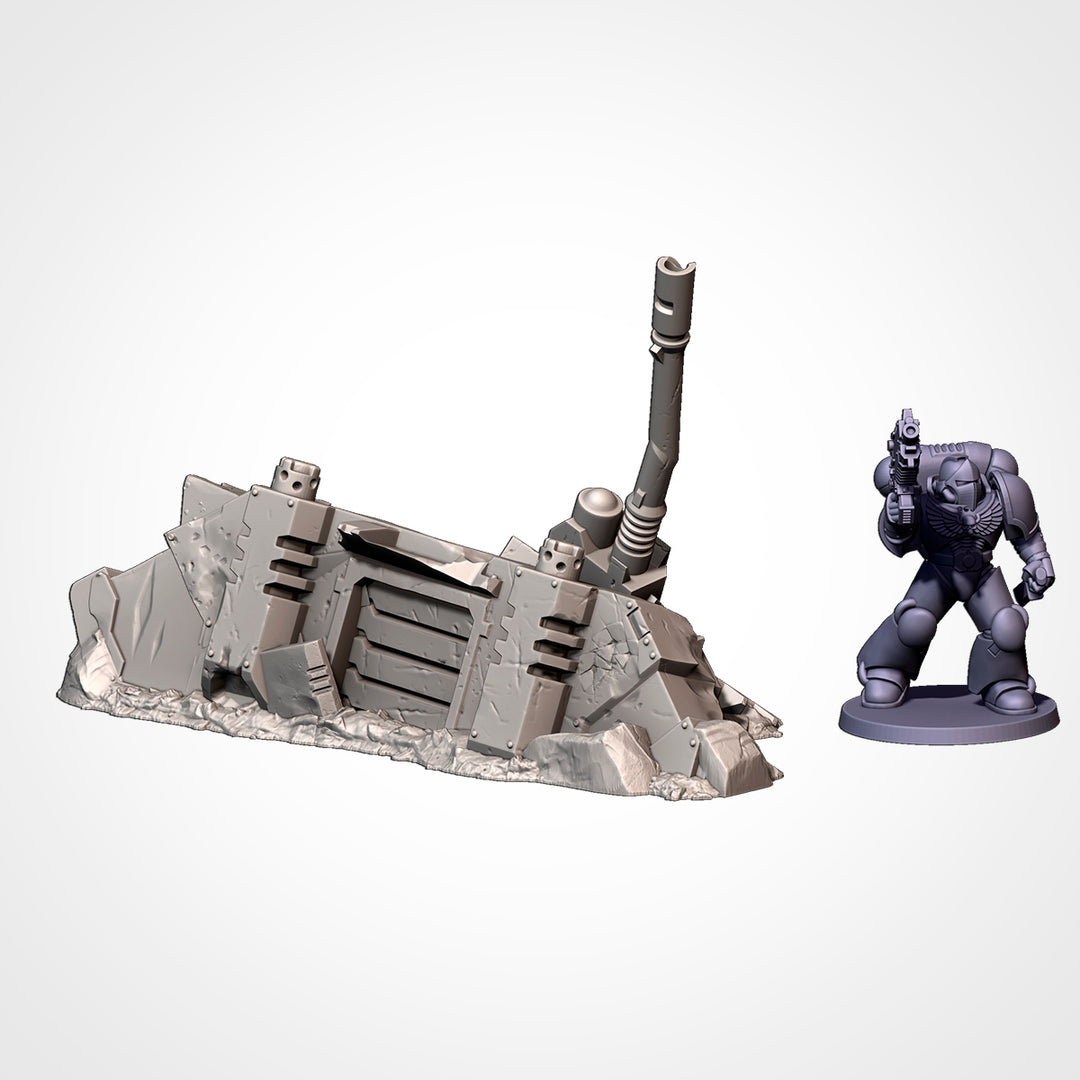 Crashed Tanks - Complete Sci-Fi Terrain Set