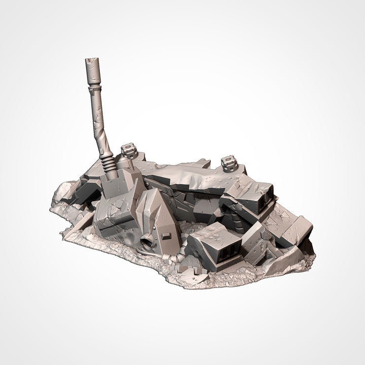Crashed Tanks - Complete Sci-Fi Terrain Set