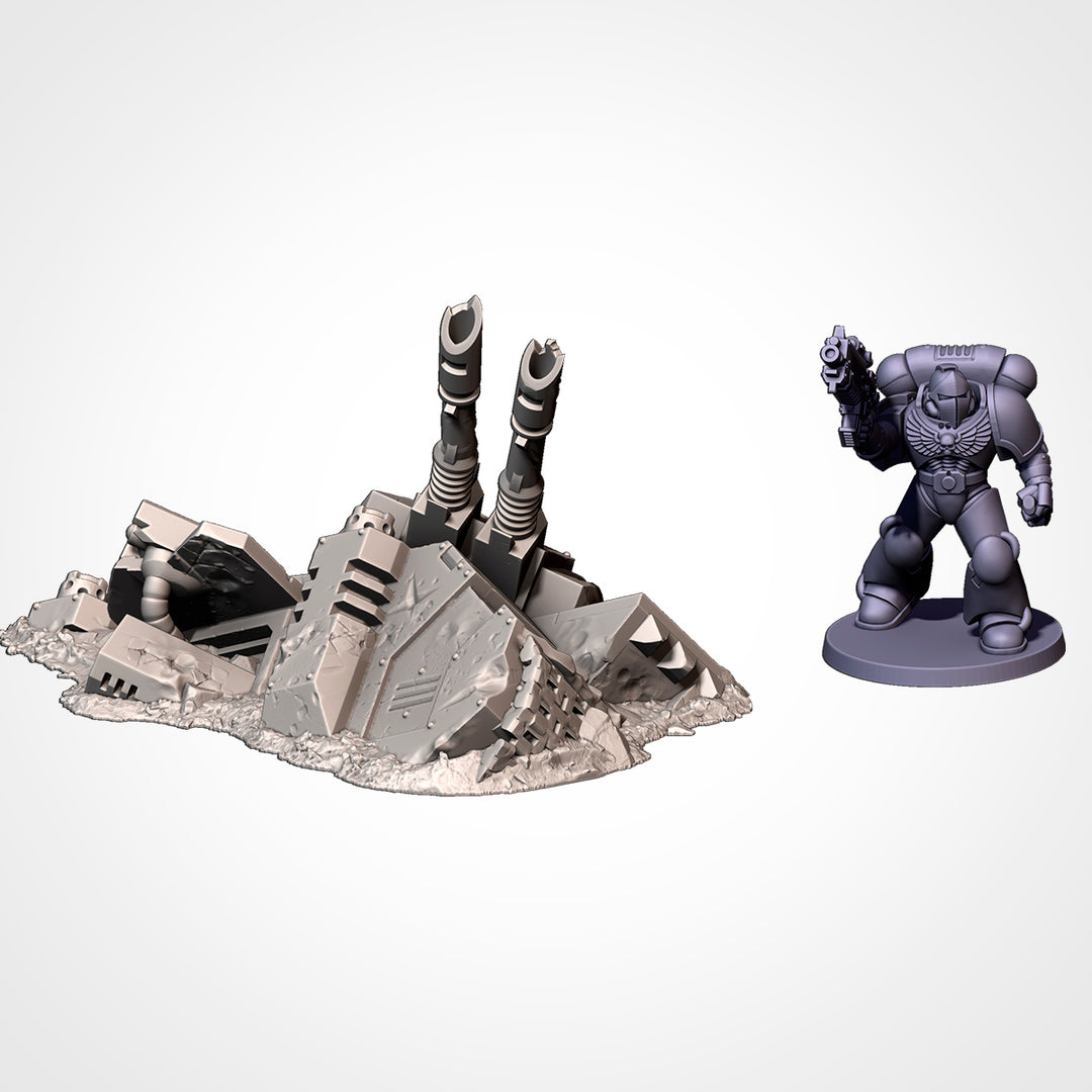 Crashed Tanks - Complete Sci-Fi Terrain Set