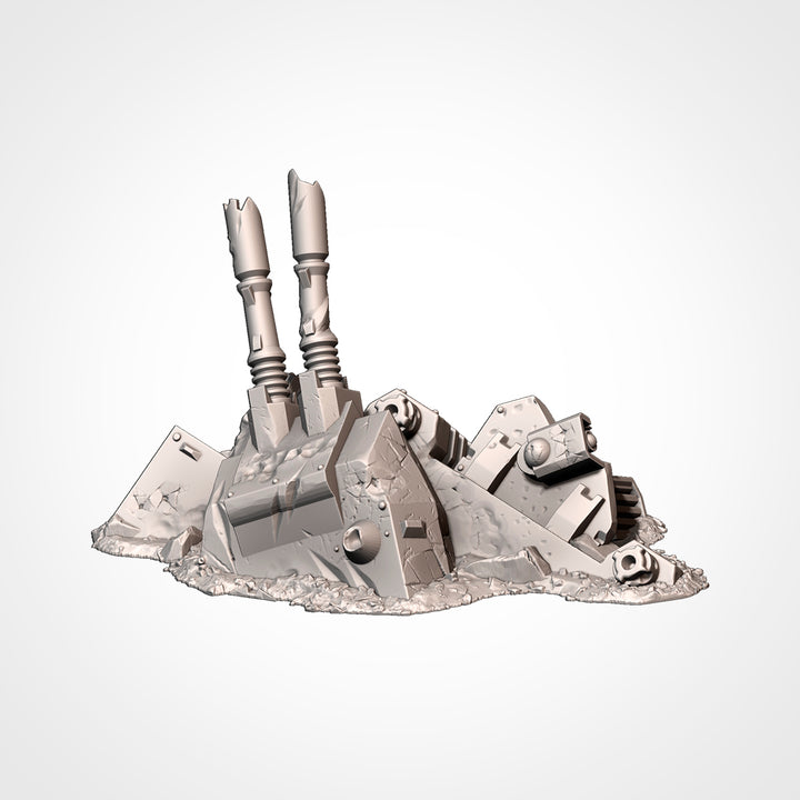 Crashed Tanks - Complete Sci-Fi Terrain Set