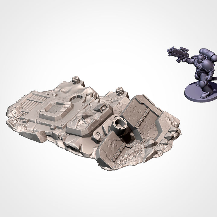 Crashed Tanks - Complete Sci-Fi Terrain Set