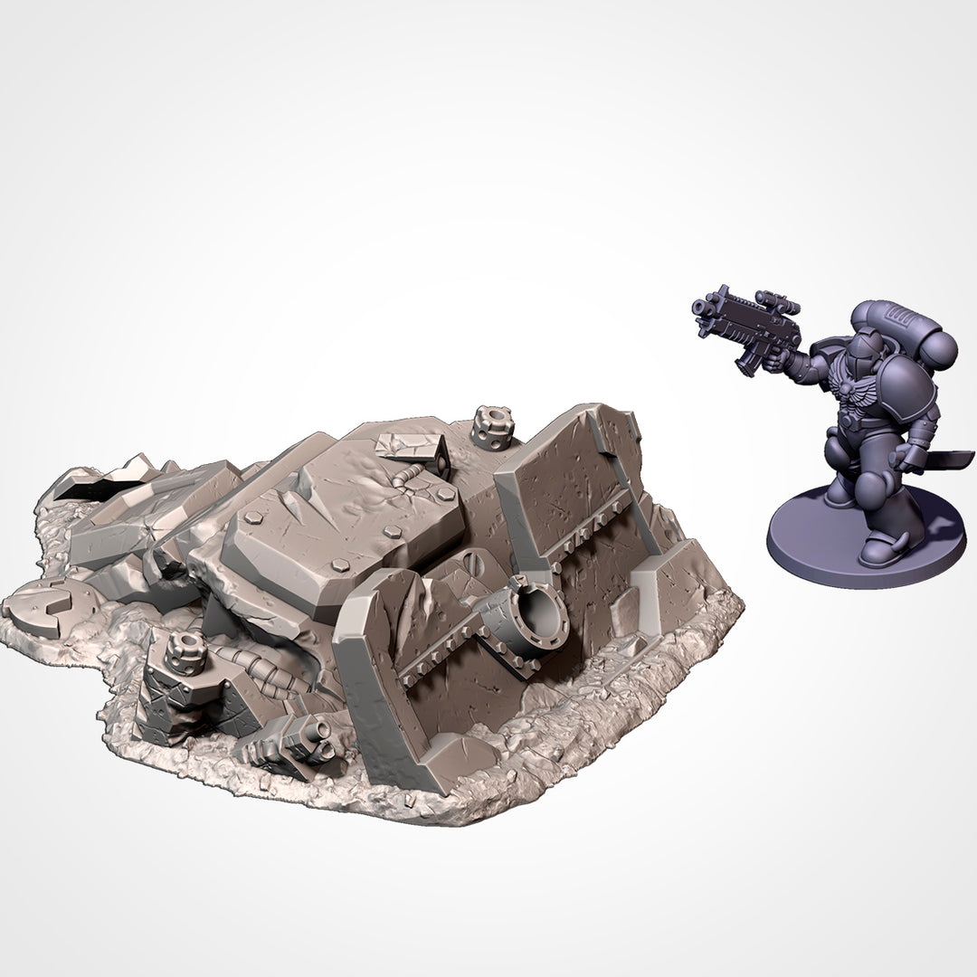 Crashed Tanks - Complete Sci-Fi Terrain Set