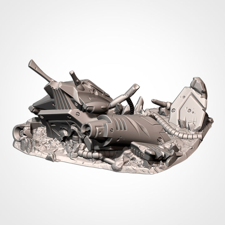 Xenos Crashed Ships - Complete Sci-Fi Terrain Set