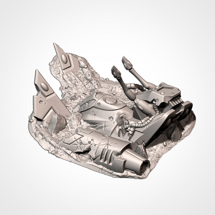 Xenos Crashed Ships - Complete Sci-Fi Terrain Set