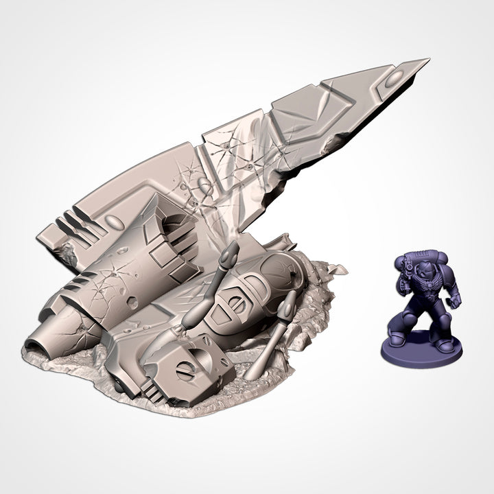 Xenos Crashed Ships - Complete Sci-Fi Terrain Set