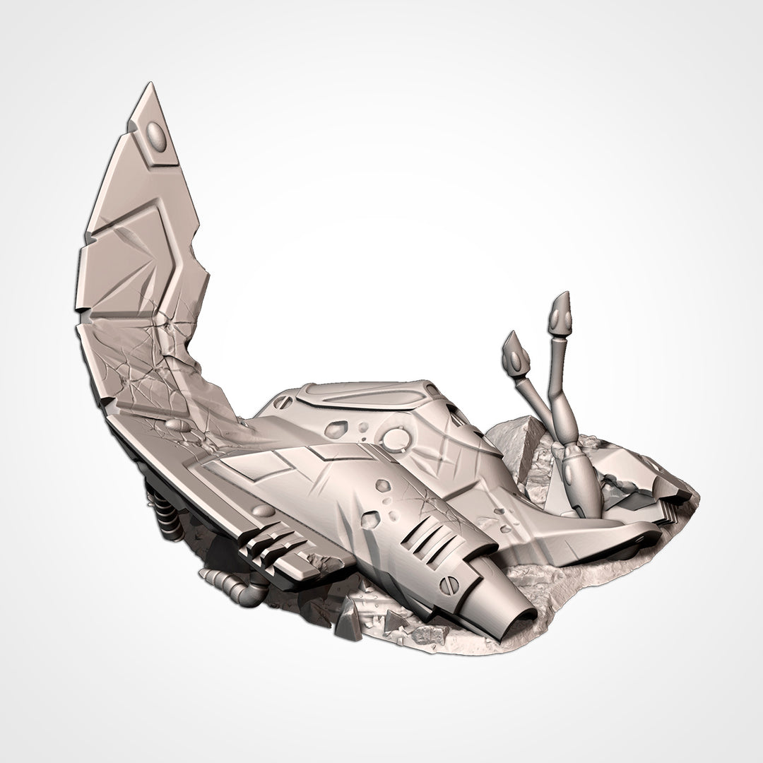 Xenos Crashed Ships - Complete Sci-Fi Terrain Set