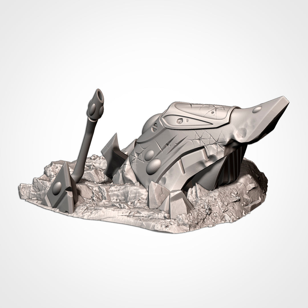 Xenos Crashed Ships - Complete Sci-Fi Terrain Set