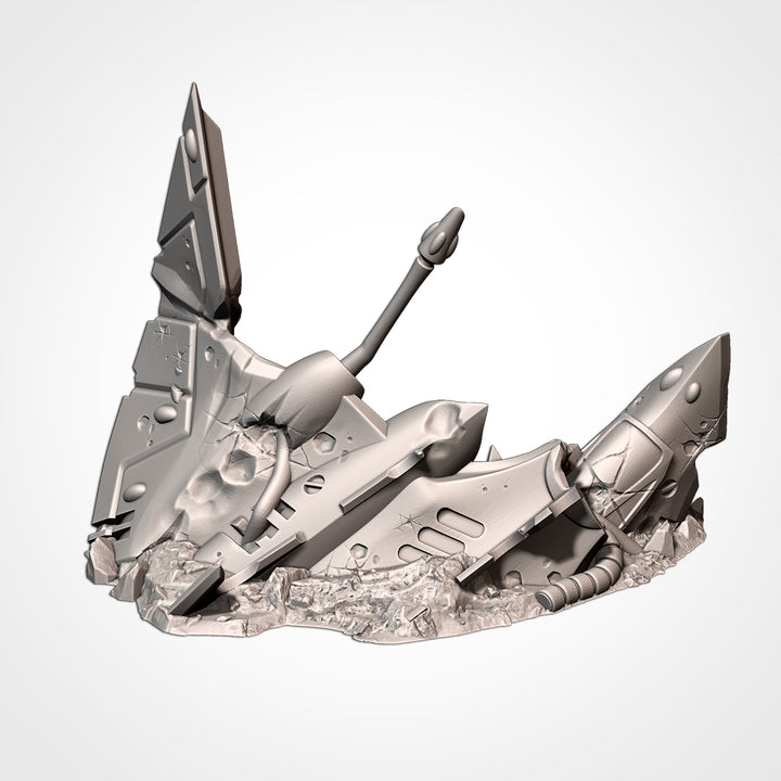 Xenos Crashed Ships - Complete Sci-Fi Terrain Set