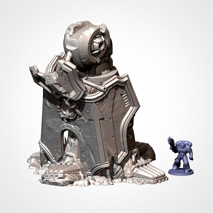 Destroyed Mega Titan - Complete Sci-Fi Terrain Set