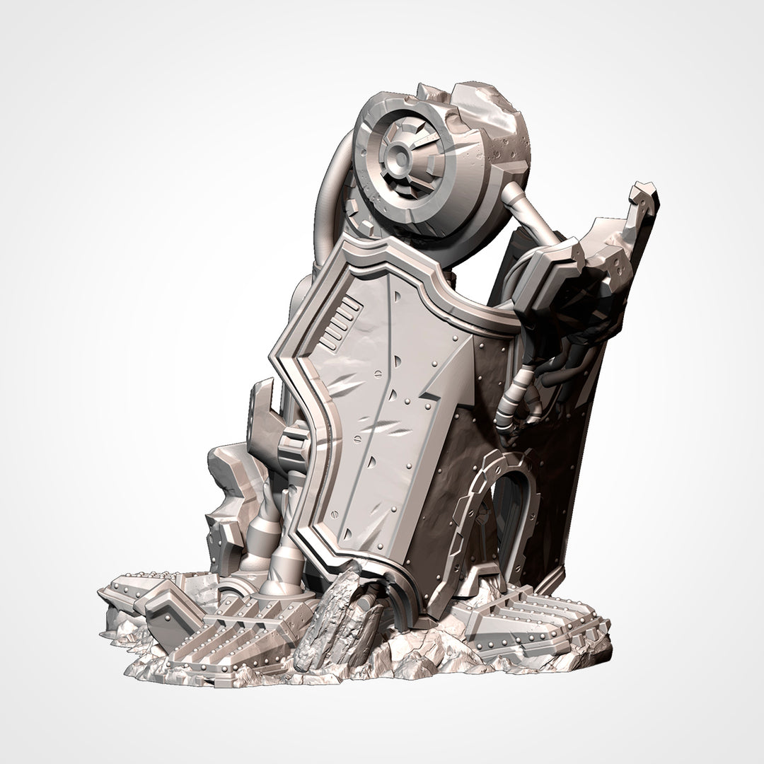 Destroyed Mega Titan - Complete Sci-Fi Terrain Set