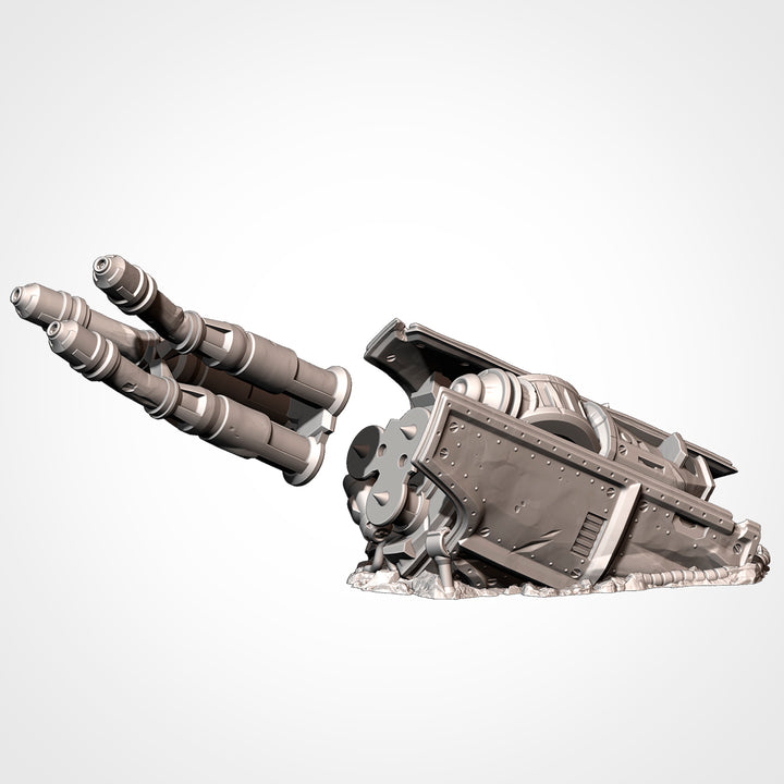 Destroyed Mega Titan - Complete Sci-Fi Terrain Set