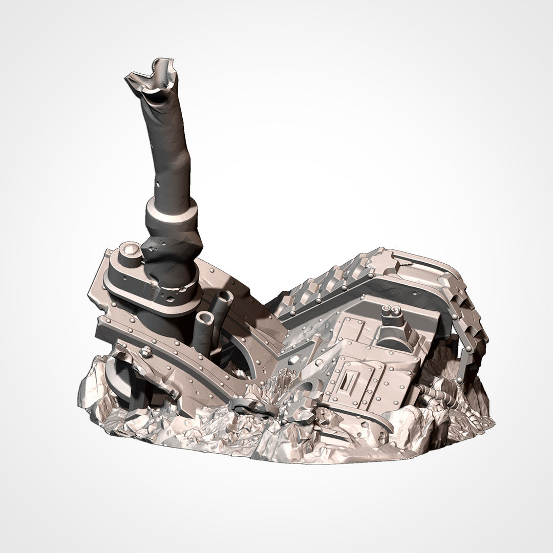 Destroyed Tanks - Complete Sci-Fi Terrain Set