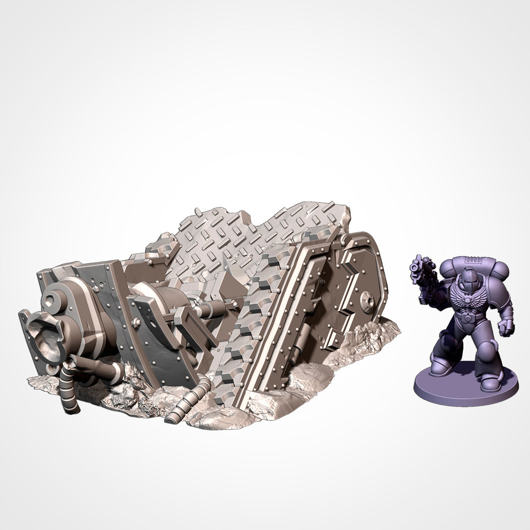 Destroyed Tanks - Complete Sci-Fi Terrain Set