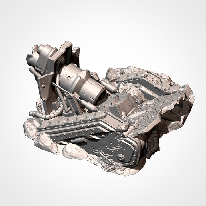 Destroyed Tanks - Complete Sci-Fi Terrain Set