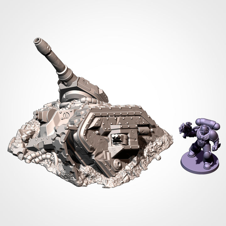 Destroyed Tanks - Complete Sci-Fi Terrain Set