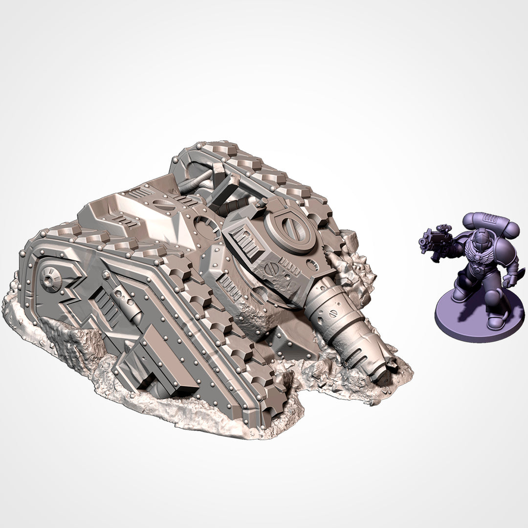 Destroyed Tanks - Complete Sci-Fi Terrain Set