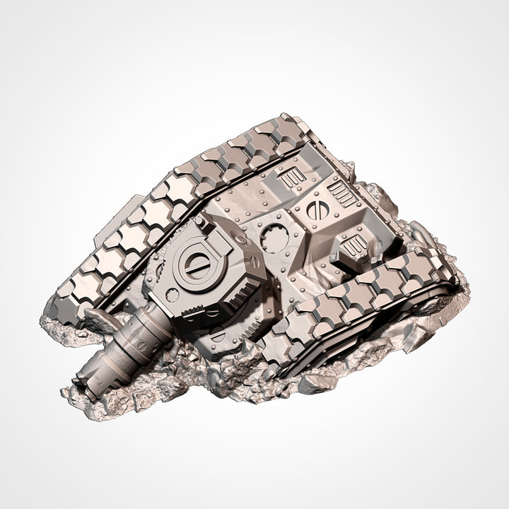 Destroyed Tanks - Complete Sci-Fi Terrain Set