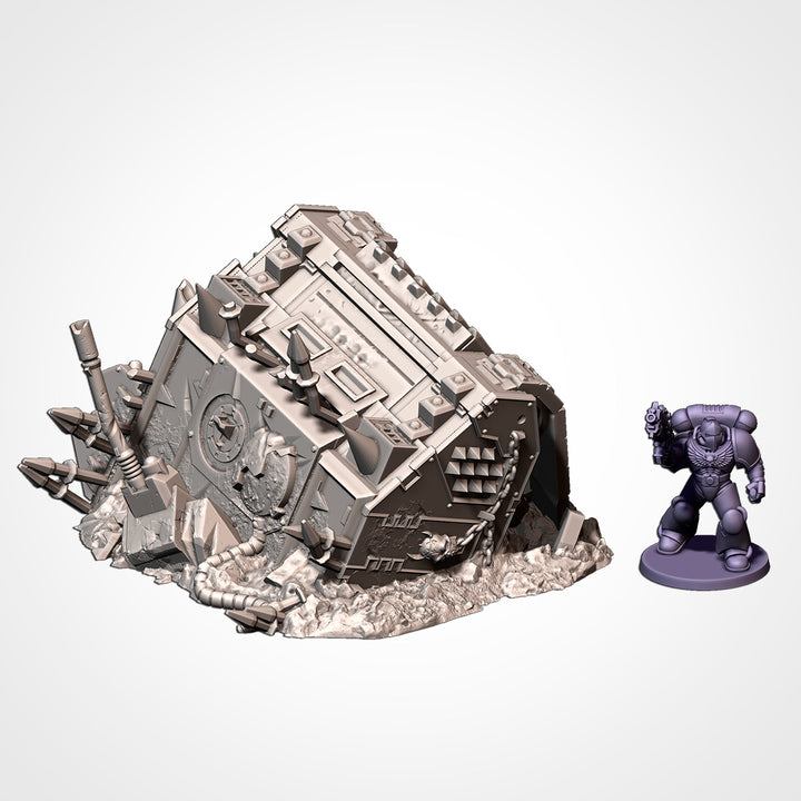 Destroyed Infernal Tanks - Complete Sci-Fi Terrain Set