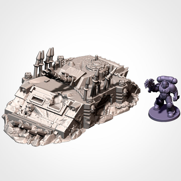 Destroyed Infernal Tanks - Complete Sci-Fi Terrain Set