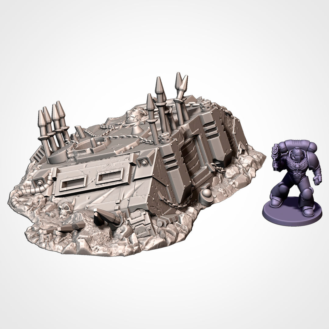 Destroyed Infernal Tanks - Complete Sci-Fi Terrain Set