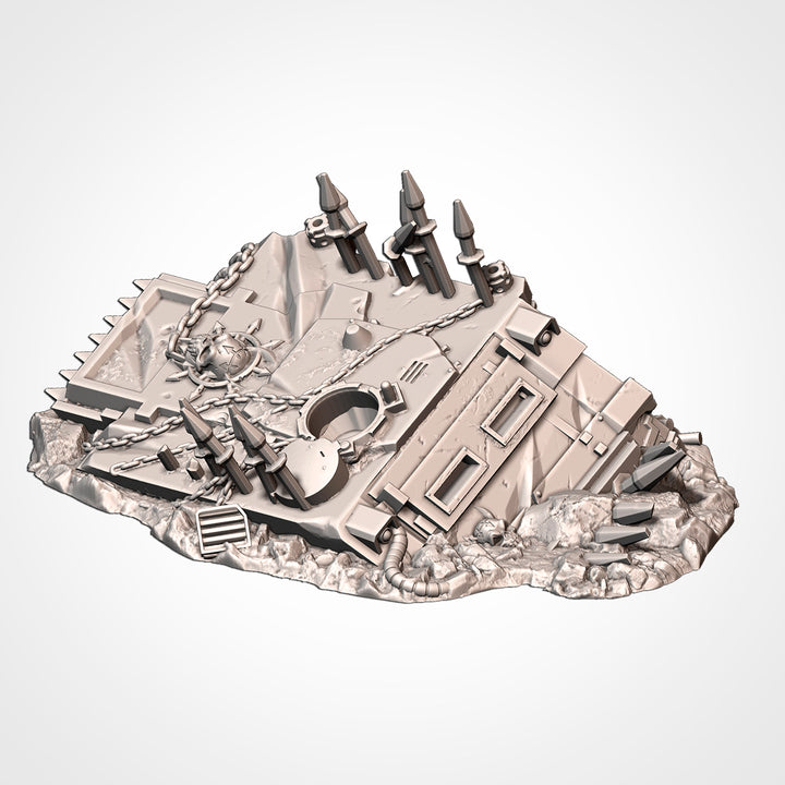 Destroyed Infernal Tanks - Complete Sci-Fi Terrain Set