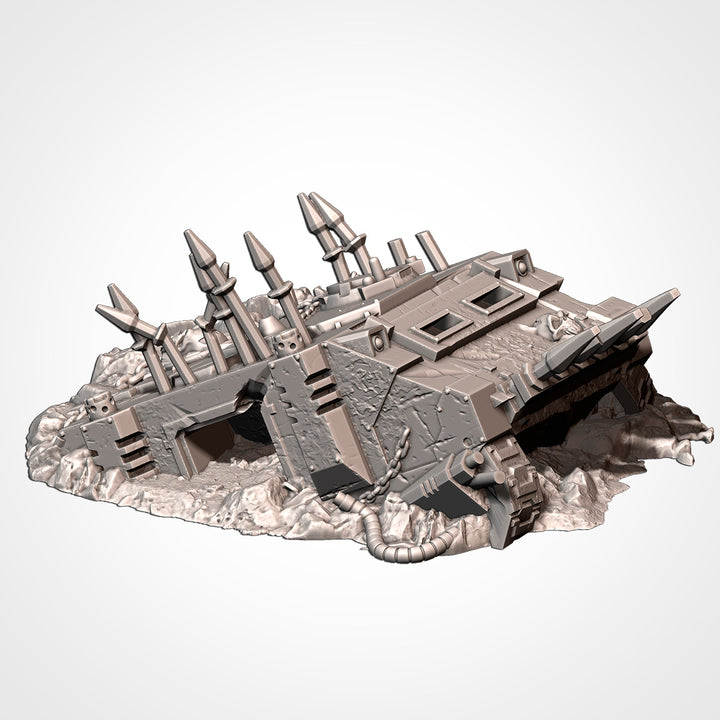 Destroyed Infernal Tanks - Complete Sci-Fi Terrain Set