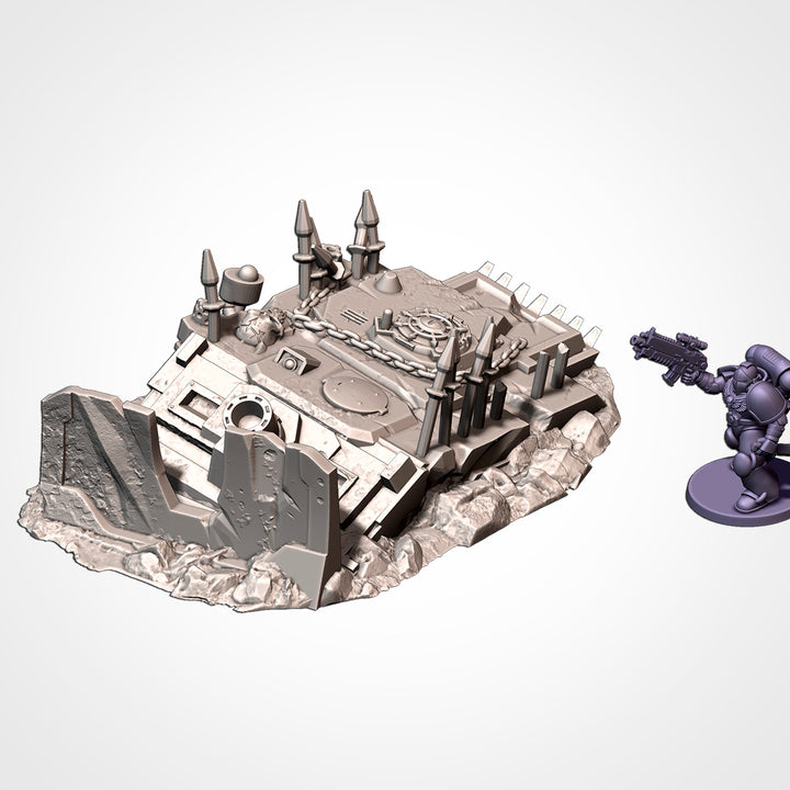 Destroyed Infernal Tanks - Complete Sci-Fi Terrain Set
