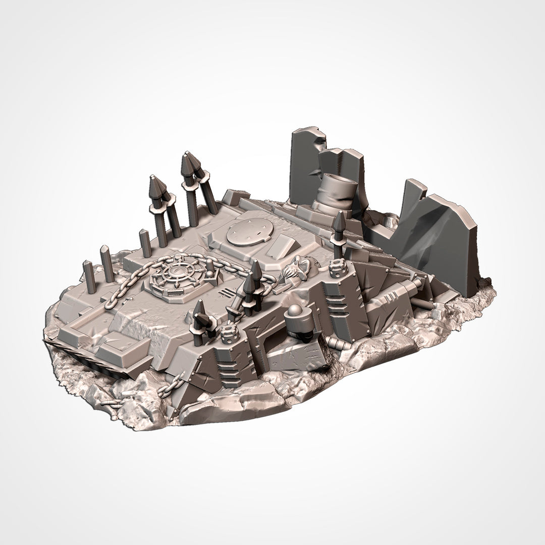 Destroyed Infernal Tanks - Complete Sci-Fi Terrain Set