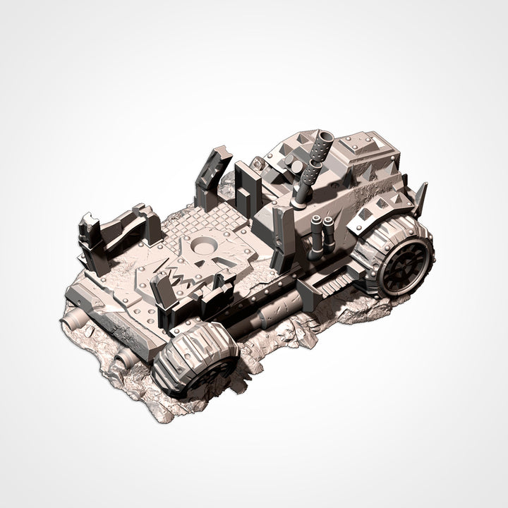 Destroyed Orc Buggies - Complete Sci-Fi Terrain Set