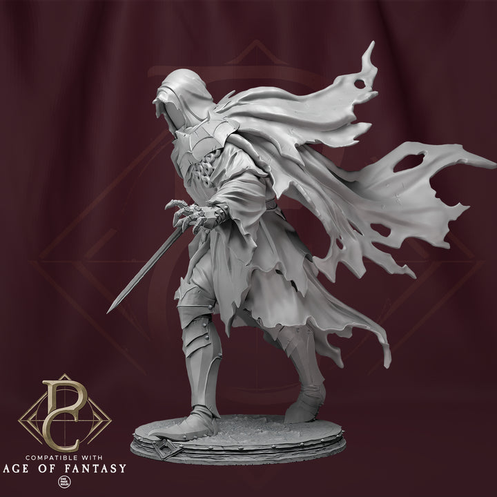 Savarkar unpainted resin character miniature by Parasite Collectibles, 28-32mm DnD tabletop model.