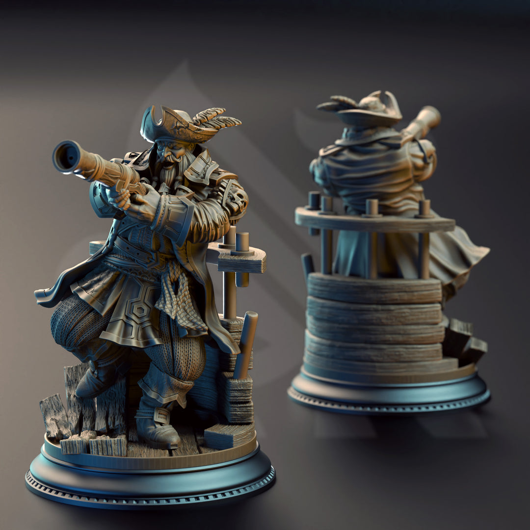 Dwarf Pirate Captain - Baradin Blackbeard