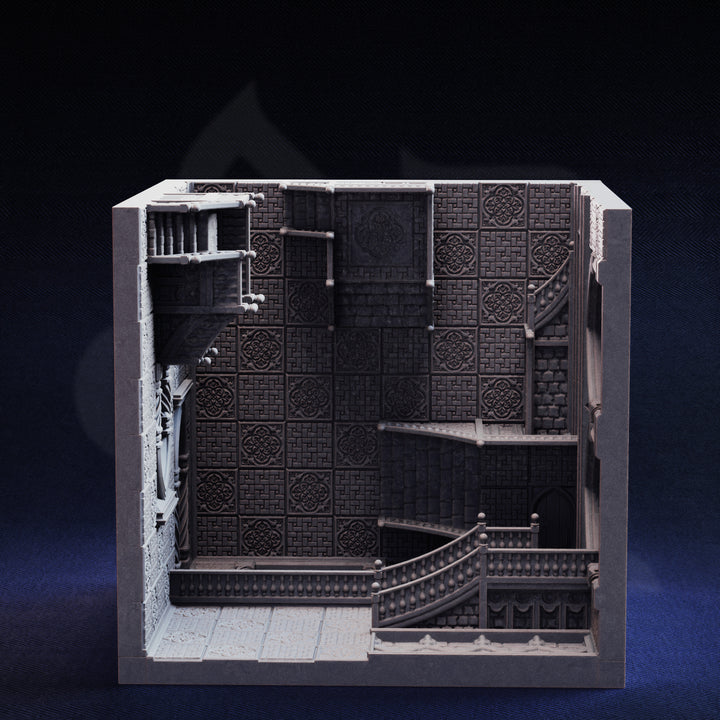 Impossible Room - Clashed Realms tabletop terrain piece by DM Stash, 28-32mm wargaming scenery.