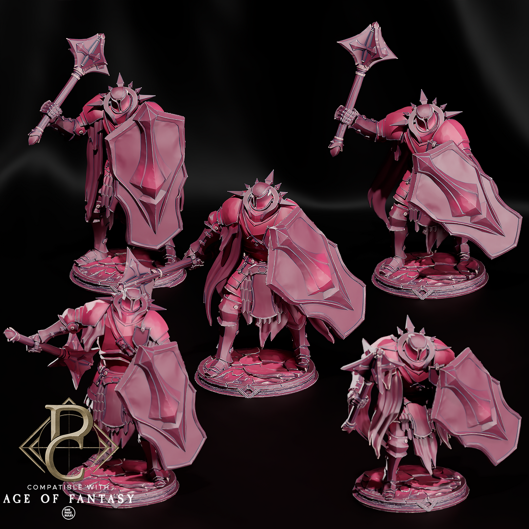 Halo Wardens unpainted resin character miniature by Parasite Collectibles, 28-32mm DnD tabletop model.