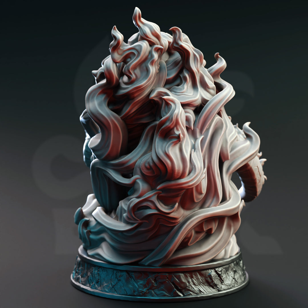 Giant Flaming Infernal Skull