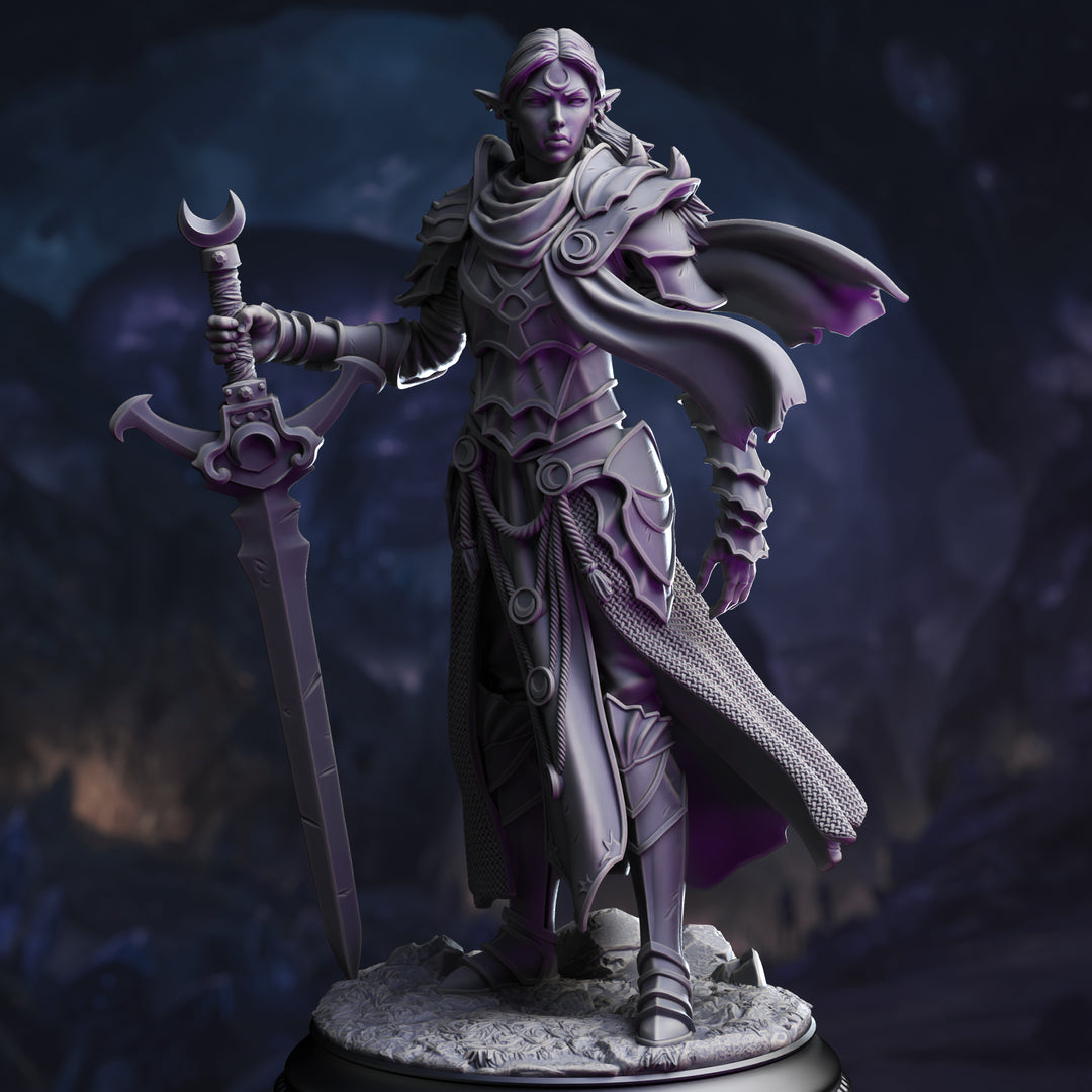 Drow Paladin of the Moon - Ilnia Vasrith