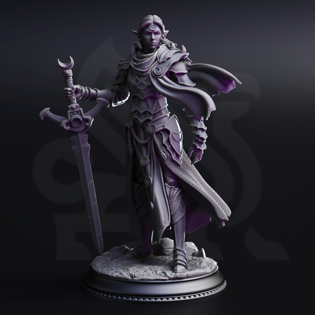 Drow Paladin of the Moon - Ilnia Vasrith