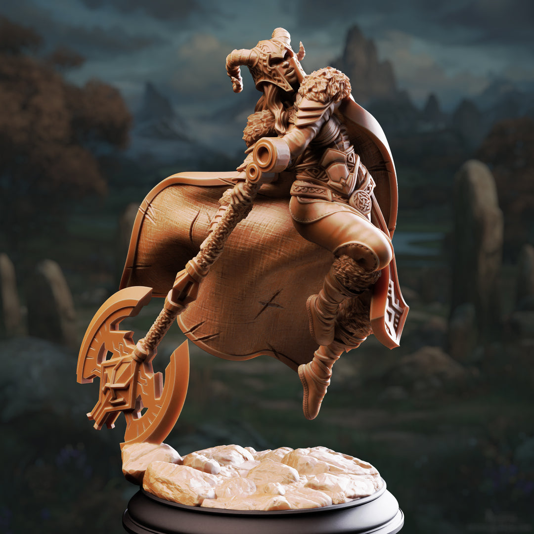 Goddess of Trickery - Lotte unpainted resin character miniature by DM Stash, 28-32mm DnD tabletop model.
