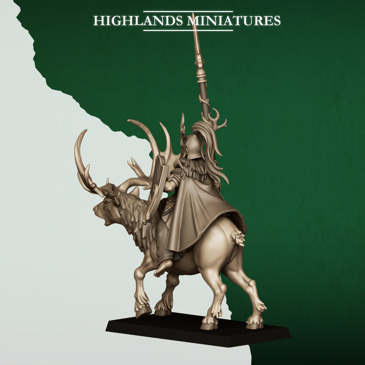 Mounted Feral Elf Lord on Feral Stag