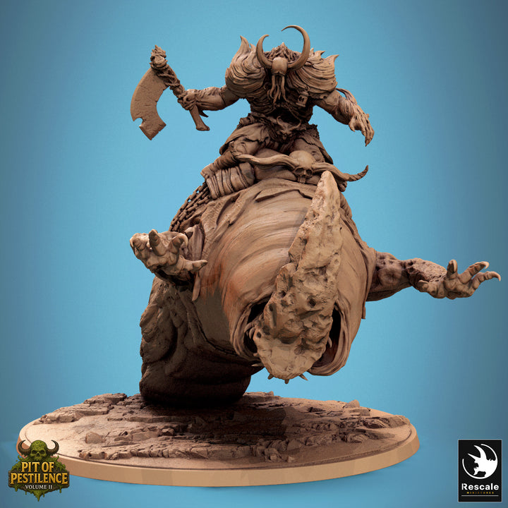Mirebound Crawlers unpainted resin fantasy centerpiece miniature by Rescale Miniatures, 28-32mm DnD tabletop model.