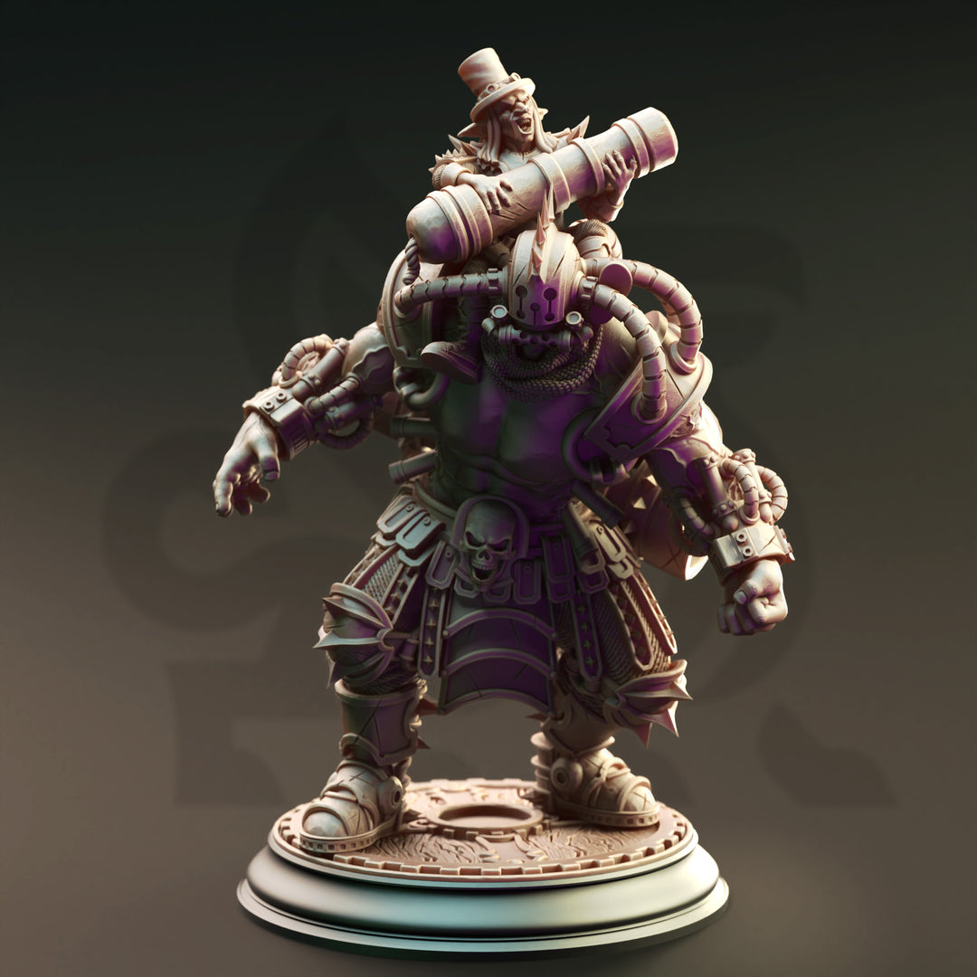 Chemical Abomination with Goblin Rider - Muscles &amp; Brains