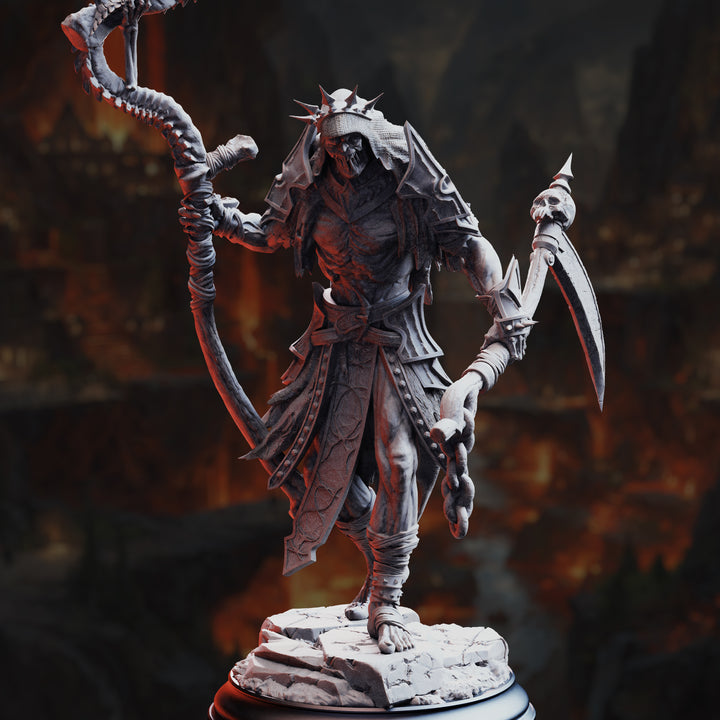 The Flesh Reaper - Norminos unpainted resin demon miniature by DM Stash, 28-32mm DnD tabletop model.