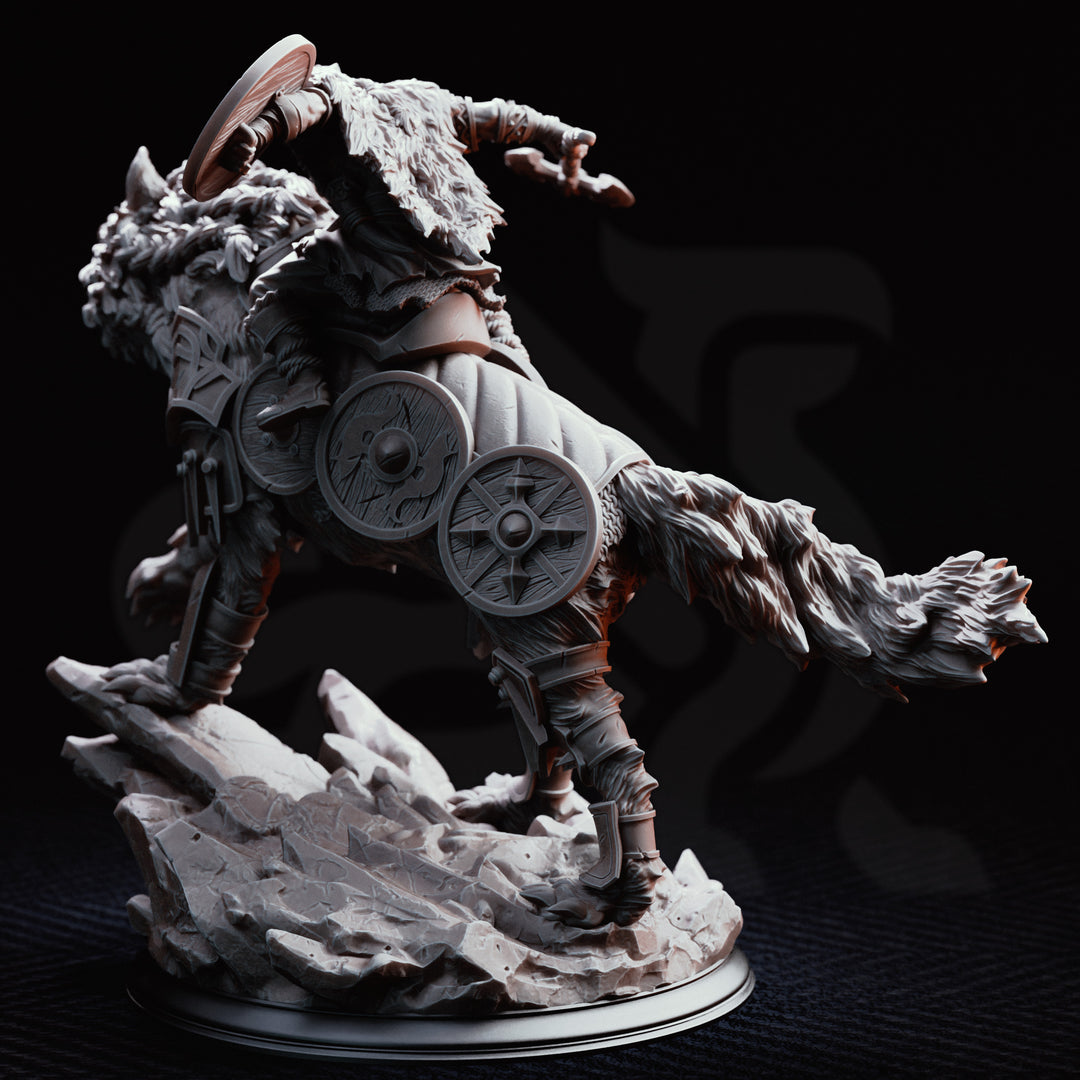 Haarn &amp; Skjolnir - Viking War Wolf and Rider