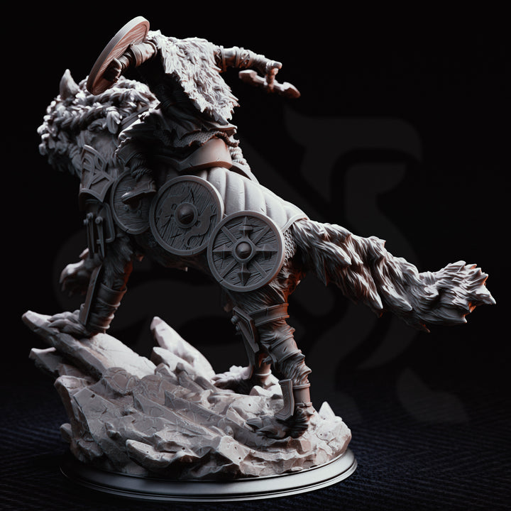Haarn &amp; Skjolnir - Viking War Wolf and Rider