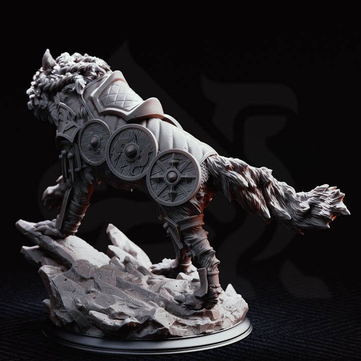Haarn &amp; Skjolnir - Viking War Wolf and Rider