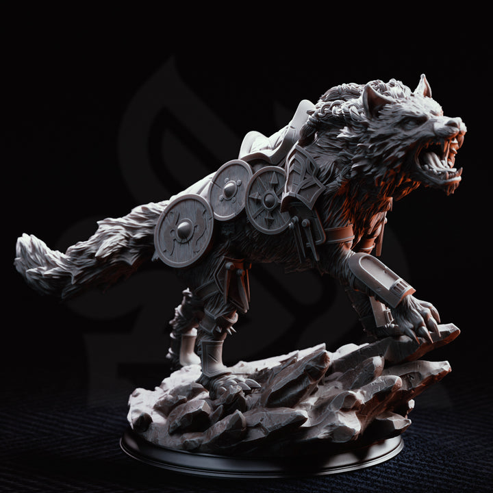 Haarn &amp; Skjolnir - Viking War Wolf and Rider