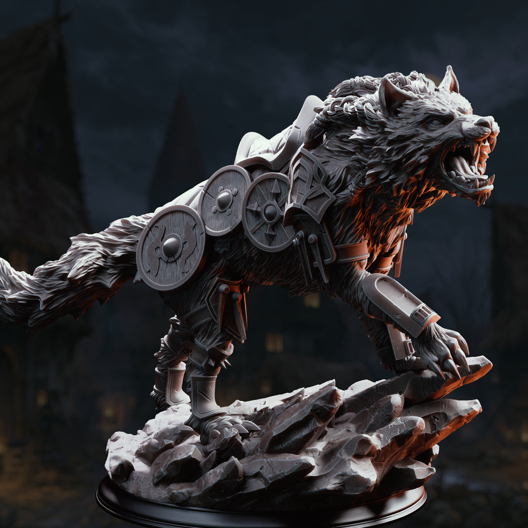 Haarn &amp; Skjolnir - Viking War Wolf and Rider