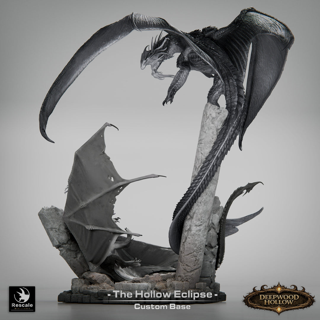 Silver Dragon vs Black Dragon Diorama